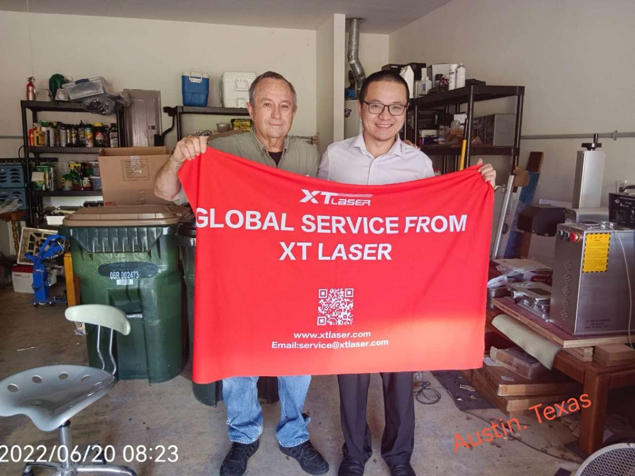 Sumelang layanan free, miwiti saka dina anyar XTlaser Sawise-sales Global Service Line American Station